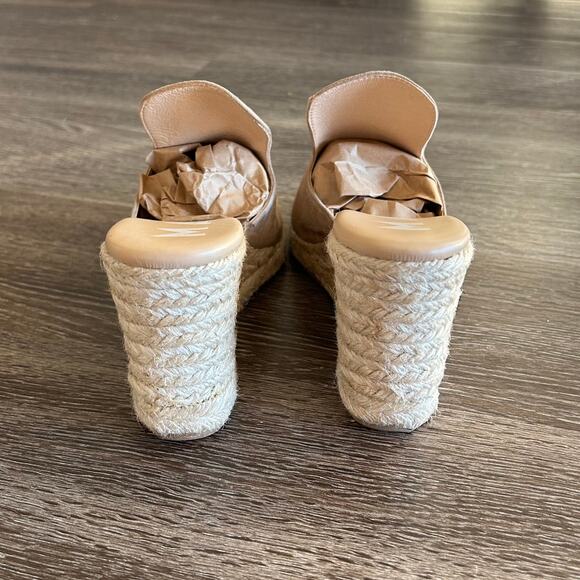 EUC Manebí Hamptons Sabot Wedge Sandals Dove Gray Suede Size 38 / US 7.5 Leather - Picture 7 of 14
